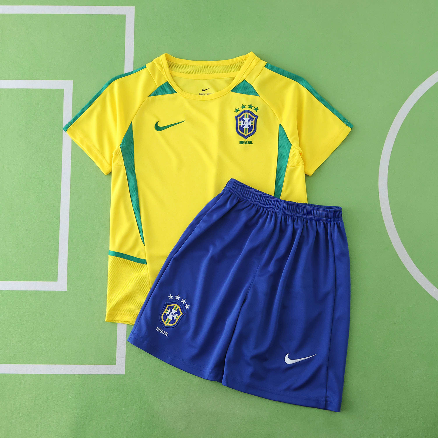 Brazil Home 2002 Kids Set