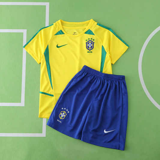 Brazil Home 2002 Kids Set